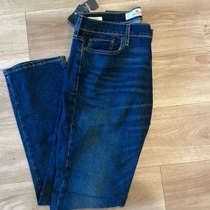 Hollister Men's Jeans DARK WASH SLIM STRAIGHT Denim w34/32